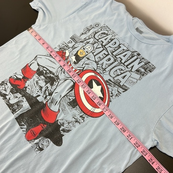 Marvel Blue Captain America Graphic Tee T-Shirt XL Marvel Comics Group - Picture 9 of 12